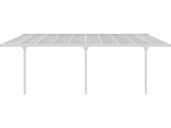 Aanleunende Carport In Aluminium 18,8 M - Wit - Alvaro