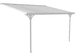 Aanleunende Pergola In Aluminium 13,2 M - Wit - Alvaro
