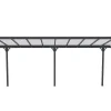 Aanleunende Pergola In Aluminium 18,8M Antraciet Alvaro - L618Xd305Xh240/285 Cm