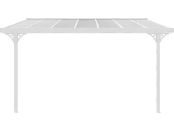 Aanleunende Pergola In Aluminium 13,2 M - Wit - Alvaro