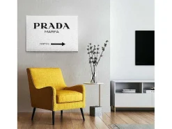 Afdrukken Op Canvas Prada Marfa, Wit, Zwart, 45X3X70 Cm, Epikasa