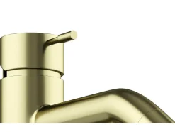 Afgeronde Mechanische Mengkraan - Goud Met Satijnglans - Adour