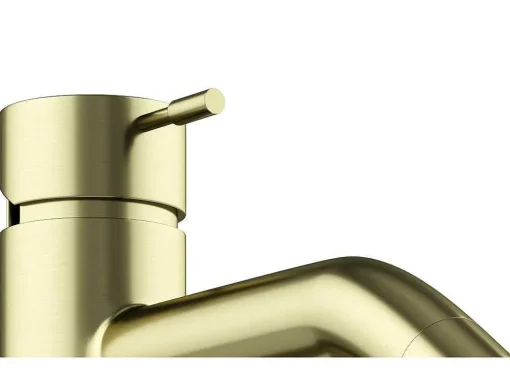Afgeronde Mechanische Mengkraan - Goud Met Satijnglans - Adour