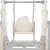 Afneembare En Opvouwbare Babybox 12+2 Met Speelbord, Basketbalring En Schommel Lichtgrijs