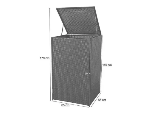 Afvalzak Mcw-E25 120L, Zwart
