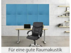 Akoestisch Wandpaneel Mcw-L52 (Set Van 4), Blauw