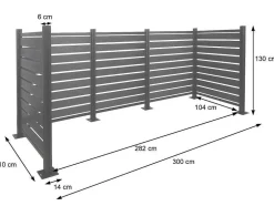 Aluminium Afvalemmerhek Mcw-K57, Grijs