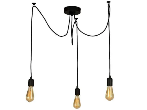 Andria Hanglamp, Zwart, 180 X 180 X 93 Cm, Epikasa