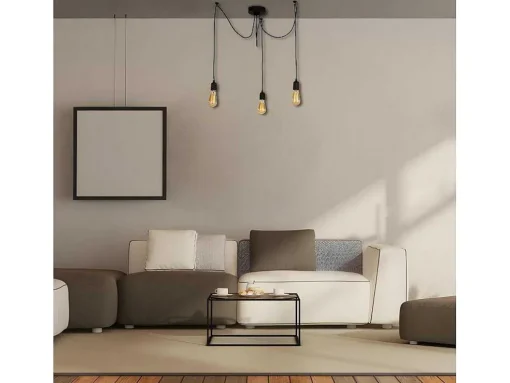 Andria Hanglamp, Zwart, 180 X 180 X 93 Cm, Epikasa
