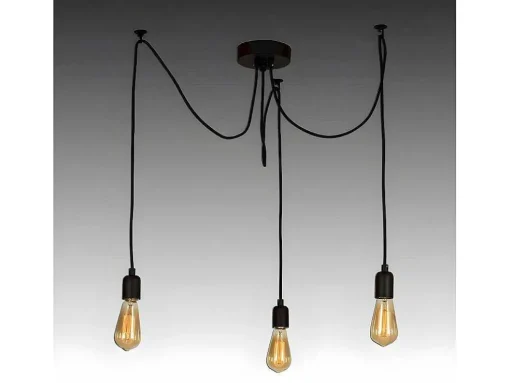 Andria Hanglamp, Zwart, 180 X 180 X 93 Cm, Epikasa