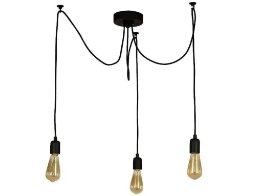 Andria Hanglamp, Zwart, 180 X 180 X 93 Cm, Epikasa