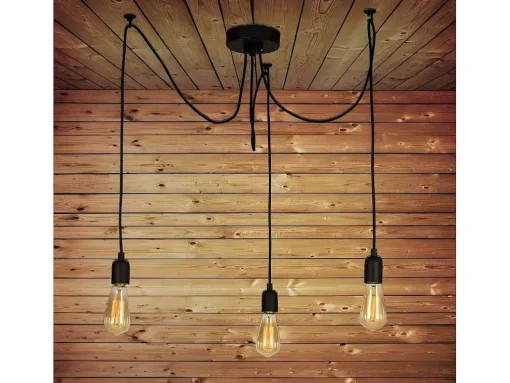Andria Hanglamp, Zwart, 180 X 180 X 93 Cm, Epikasa