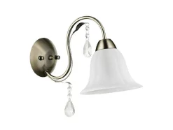 Anna Wandlamp, Messing, Wit, 31X37X18 Cm, Epikasa