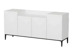 Annalisa Multifunctioneel Kabinet, Wit, Zwart, 160X42X75 Cm, Epikasa
