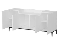 Annalisa Multifunctioneel Kabinet, Wit, Zwart, 160X42X75 Cm, Epikasa