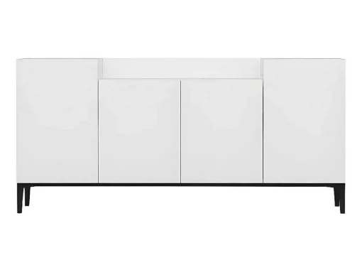 Annalisa Multifunctioneel Kabinet, Wit, Zwart, 160X42X75 Cm, Epikasa