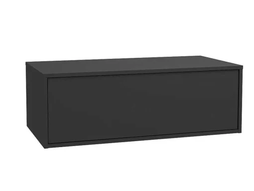 Antracietgrijs Hangend Badkamermeubel Met Enkele Wastafel - 94 Cm - Teana Ii