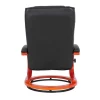 Aprilia Relaxfauteuil Met Kruk, Zwart