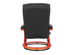Aprilia Relaxfauteuil Met Kruk, Zwart