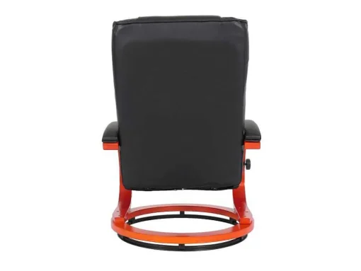 Aprilia Relaxfauteuil Met Kruk, Zwart