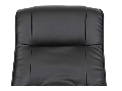 Aprilia Relaxfauteuil Met Kruk, Zwart