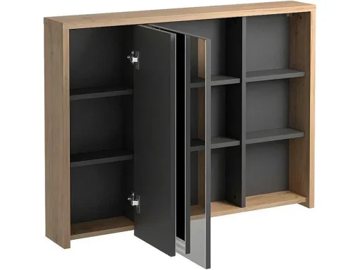 Badkamer Muurkast - Naturel Kleur - 100 Cm - Purnal