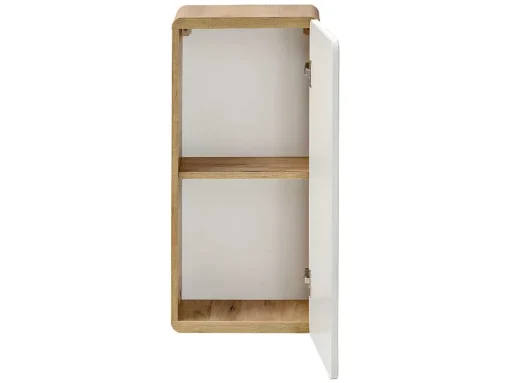 Badkamerkast Naturel En Wit - L35 X B22 X H75 Cm - Aruba