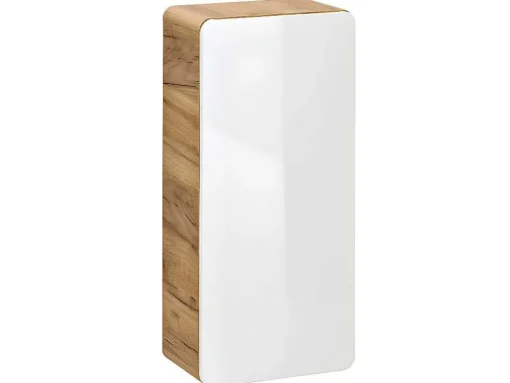 Badkamerkast Naturel En Wit - L35 X B22 X H75 Cm - Aruba