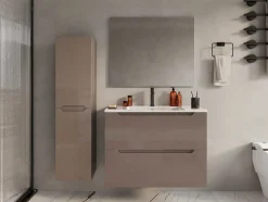 Badkamerkolom Hangend Model - Taupekleurig - L30 X B30 X 120 Cm - Stefanie