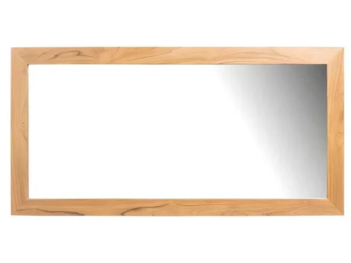 Badkamermeubel In Teakhout Met Dubbele Wastafel En Spiegel - 135 Cm - Gianyar