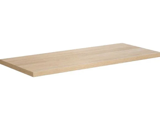 Badkamermeubel Met Opzetwastafel Van Steen - Eikenfineer - 120 Cm - Cosmoti