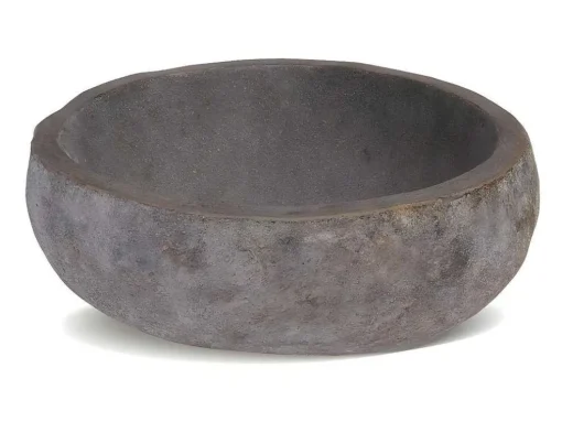 Badkamermeubel Met Opzetwastafel Van Steen Met Spiegel - Eikenfineer - 60 Cm - Milipam
