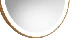 Badkamerspiegel Rond Met Led-Verlichting Numea - L60 X H60 Cm - Goudkleurig