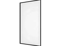 Badscherm In Industriele Stijl Zwart Mat - 70 X 140 Cm - Gehard Glas - Bradenton