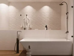 Badscherm In Industriele Stijl Met Afgeronde Hoeken - 80 X 140 Cm - Timour