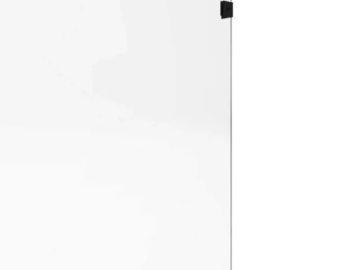 Badscherm In Industriele Stijl Met Afgeronde Hoeken - 80 X 140 Cm - Timour