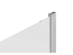 Badscherm Met Verchroomd Metalen Handdoekenrek In Industriele Stijl - 70 X 140 Cm - Tobin