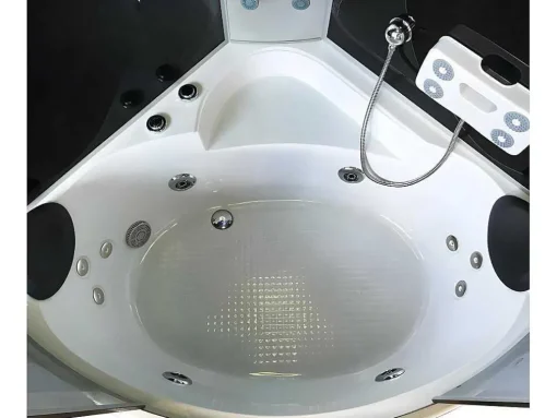 Baignoire-Douche Hydromassagehoek Chromotherapie 130 X 130 Cm - Aster