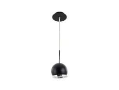 Ball Hanglamp, Zwart, 14X14X8,35 Cm, Epikasa