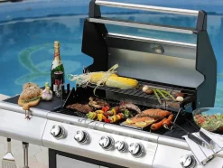 Barbecue Op Gas Met 4 Branders, 1 Rechaud Aan De Zijkant En 1 Grill 148 X 56 X 121 Cm - Roasty
