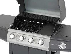 Barbecue Op Gas Met 4 Branders En 1 Rechaud Aan De Zijkant 143 X 54 X 115 Cm - Smoky