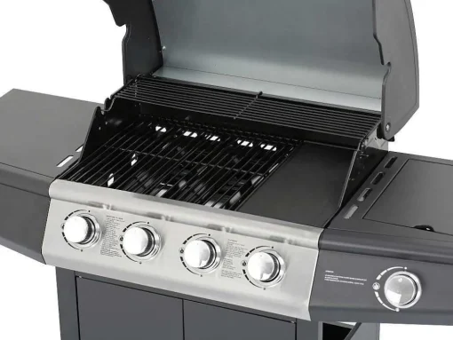 Barbecue Op Gas Met 4 Branders En 1 Rechaud Aan De Zijkant 143 X 54 X 115 Cm - Smoky