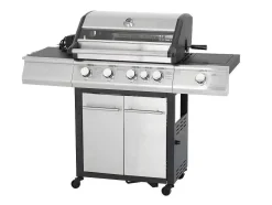 Barbecue Op Gas Met 4 Branders, 1 Rechaud Aan De Zijkant En 1 Grill 148 X 56 X 121 Cm - Roasty
