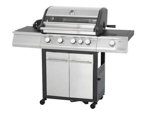 Barbecue Op Gas Met 4 Branders, 1 Rechaud Aan De Zijkant En 1 Grill 148 X 56 X 121 Cm - Roasty
