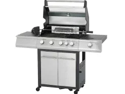 Barbecue Op Gas Met 4 Branders, 1 Rechaud Aan De Zijkant En 1 Grill 148 X 56 X 121 Cm - Roasty