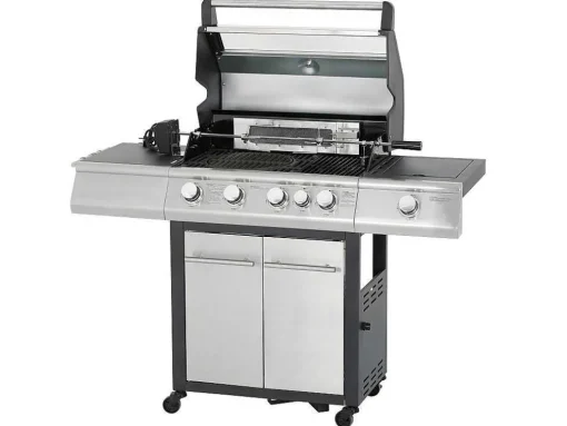 Barbecue Op Gas Met 4 Branders, 1 Rechaud Aan De Zijkant En 1 Grill 148 X 56 X 121 Cm - Roasty