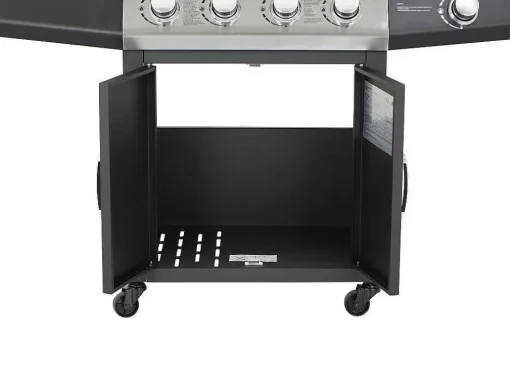 Barbecue Op Gas Met 4 Branders En 1 Rechaud Aan De Zijkant 143 X 54 X 115 Cm - Smoky
