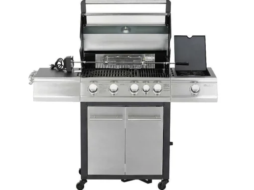 Barbecue Op Gas Met 4 Branders, 1 Rechaud Aan De Zijkant En 1 Grill 148 X 56 X 121 Cm - Roasty