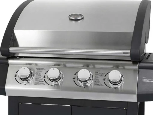 Barbecue Op Gas Met 4 Branders En 1 Rechaud Aan De Zijkant 143 X 54 X 115 Cm - Smoky