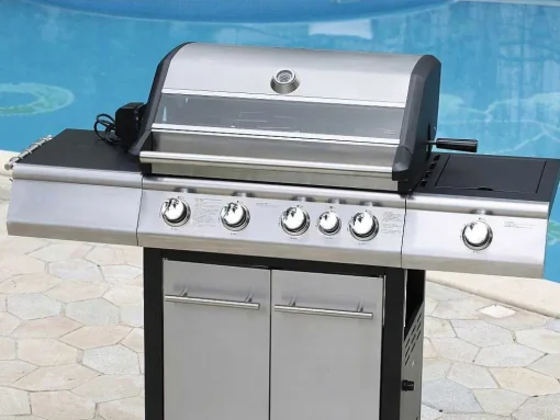Barbecue Op Gas Met 4 Branders, 1 Rechaud Aan De Zijkant En 1 Grill 148 X 56 X 121 Cm - Roasty